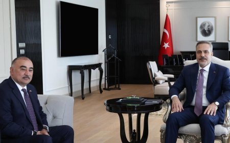 Dışişleri Bakanı Hakan Fidan, Azerbaycanlı Büyükelçi Reşad Memmedov’u Ankara'da kabul etti