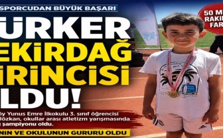 50 METREDE TEKİRDAĞ'IN EN HIZLISI