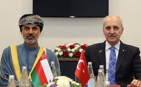 TBMM Başkanı Kurtulmuş Umman Şura Meclisi Başkanı Al Maawali ile bir araya geldi