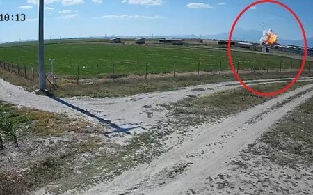 Niğde'deki havai fişek fabrikasındaki patlama güvenlik kamerasında
