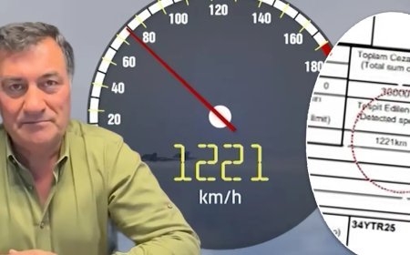 Trafikte görülmemiş hız cezası. Formula 1 ve yolcu uçağından bile süratli çıktı