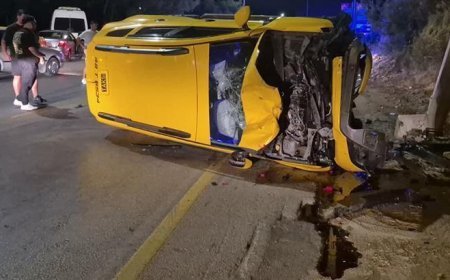 Bodrum’da taksi ile motosiklet çarpıştı: 1 ölü, 1 ağır yaralı