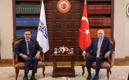 TBMM Başkanı Kurtulmuş, NATO PA Başkanı Perestrello ile görüştü