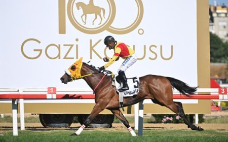 Son Dakika: 100. Gazi Koşusu'nu Halis Karataş'ın jokeyliğini yaptığı 'Bay Nalçakan' kazandı!