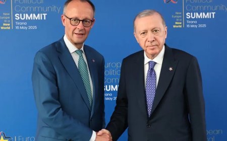 Cumhurbaşkanı Erdoğan Almanya Şansölyesi Friedrich Merz ile görüştü