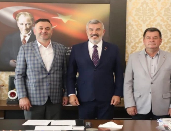 AS VE ZÜMBÜL'DEN ÇTSO BAŞKANI ÇETİN'E ZİYARET