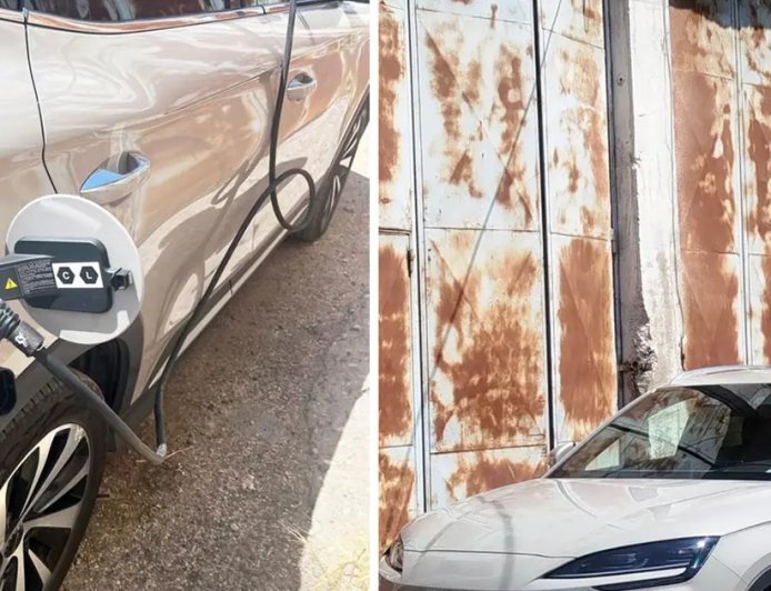 Ekipler şaşkına döndü: Kaçak elektrikle şarj istasyonu kurmuş!
