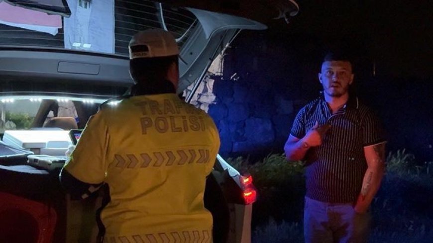 Yer: Kayseri! Alkollü ve ehliyetsiz şekilde yangın yerine geldi, ceza yazıldı