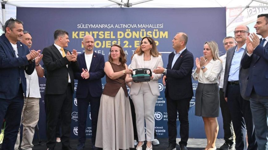 'Altınova Kentsel Dönüşüm Projesi'nde 2'nci etap konutlarının temeli törenle atıldı