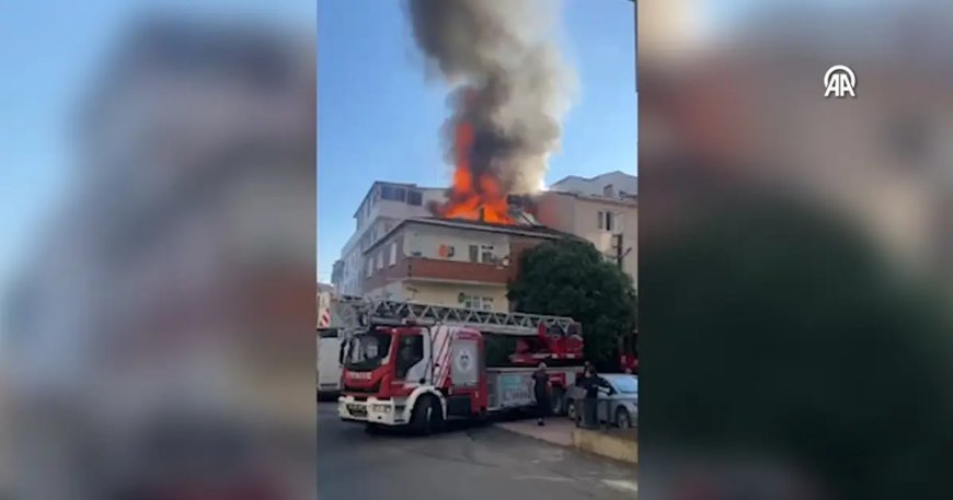 Apartman dairesinde çıkan yangın hasara neden oldu