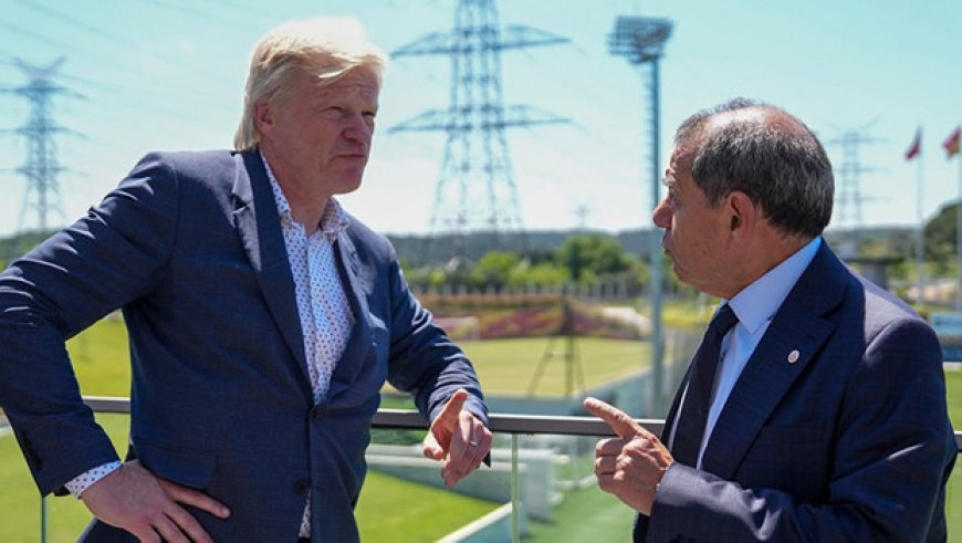 Dursun Özbek, Oliver Kahn ile görüştü: 'Galatasaray'ı daha yukarılara çekmek için bazı projeler üzerinde konuştuk'