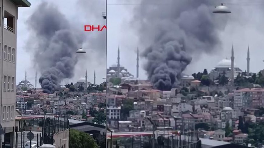 Son dakika... Fatih'te binadaki yangın araçlara sıçradı