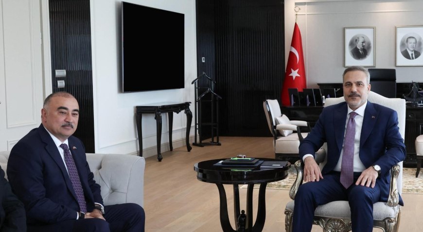 Dışişleri Bakanı Hakan Fidan, Azerbaycanlı Büyükelçi Reşad Memmedov’u Ankara'da kabul etti