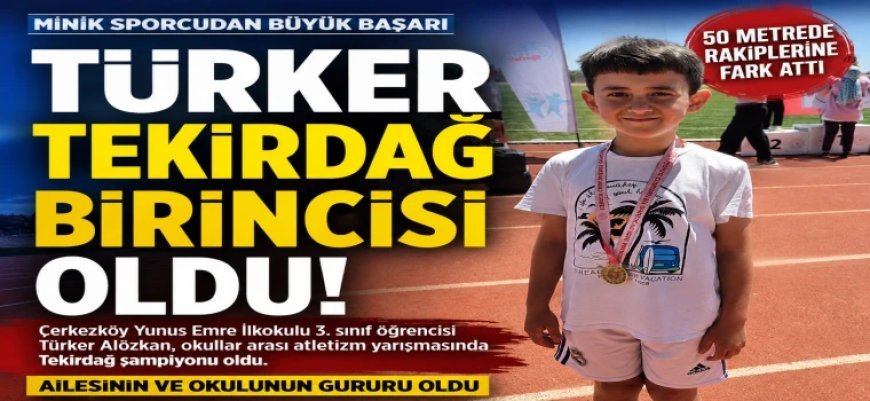 50 METREDE TEKİRDAĞ'IN EN HIZLISI