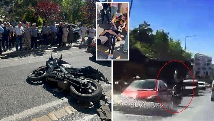 Tekirdağ'da feci kaza! İki şeridin arasına girdi, iki araca çarptı: Dehşet anları kamerada