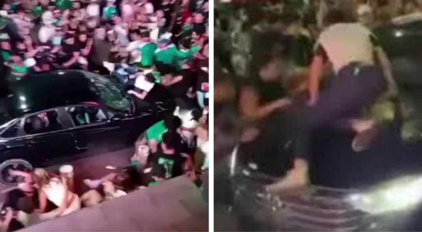 Dünya Kupası maçında ülkesi kazandı, ortalığı savaş alanına çevirdi! Aracıyla kalabalığın arasına daldı