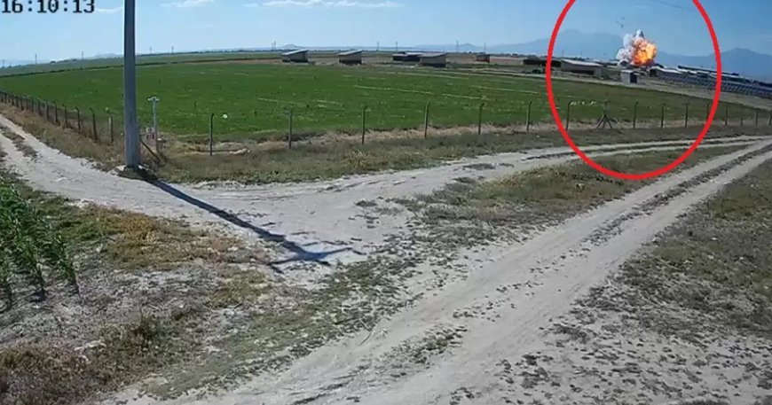 Niğde'deki havai fişek fabrikasındaki patlama kamerada