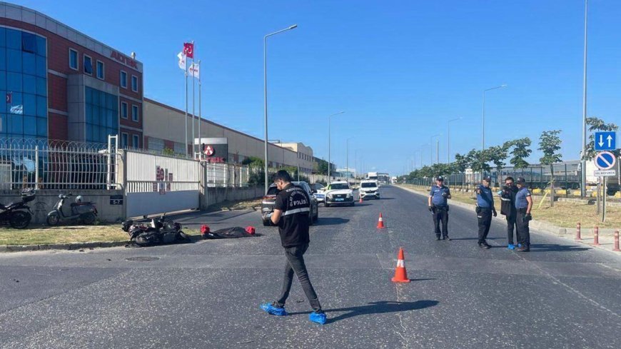 Otomobil ile çarpışan motosikletin sürücüsü öldü
