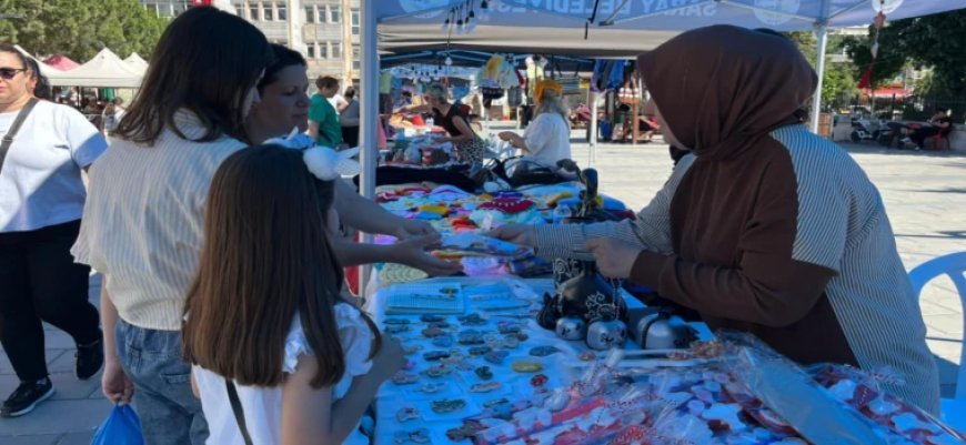 SARAY'DA KADIN EL EMEĞİ PAZARI YOĞUN İLGİ GÖRDÜ