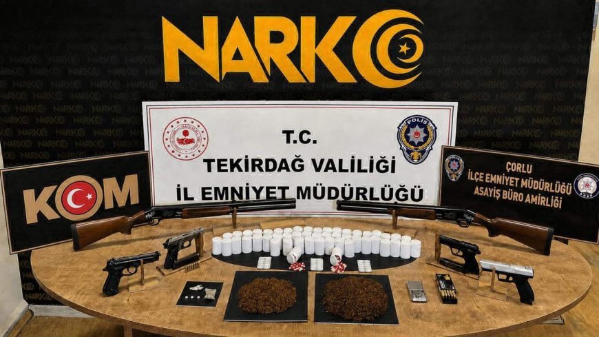 Tekirdağ'da uyuşturucu operasyonunda 13 tutuklama