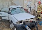Bursa'da feci kazada 3 kişi öldü. Otomobil köprü altındaki beton duvara çarptı