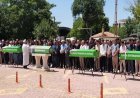 Antalya'daki katliam gibi kazada yaşamını yitiren beş kişiye gözyaşlarıyla veda