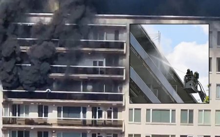 Belçika'da 10 katlı binada korkunç yangın! Çok sayıda ölü ve yaralı var