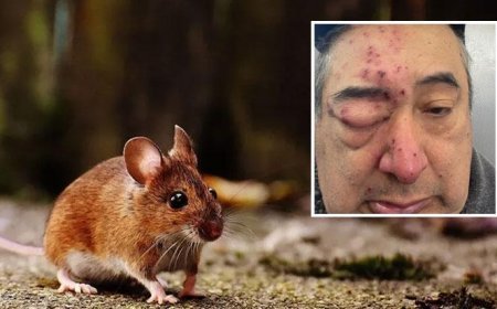 Uyurken dehşeti yaşadı! Yüzünü fareler kemirdi