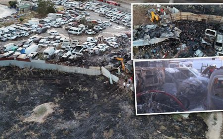 SON DAKİKA YANGIN HABERLERİ: İzmir'de yediemin otoparkı alevlere teslim! 50 motosiklet ile 12 araç kül oldu