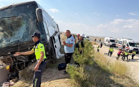 Son dakika: Aksaray'da yolcu otobüsü yoldan çıktı! Çok sayıda yaralı var