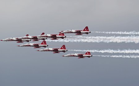 Ankara semalarında nefes kesen prova! Türk Yıldızları NATO Zirvesi öncesi son hazırlığını yaptı