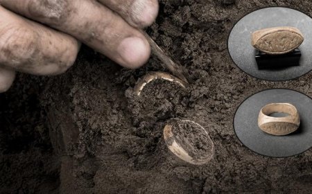 Arkeolojik kazıdan 2 bin yıl öncesine ait yüzükler çıktı