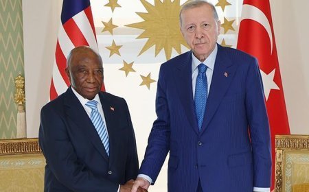 Cumhurbaşkanı Erdoğan, Liberya Cumhurbaşkanı Boakai ile görüştü