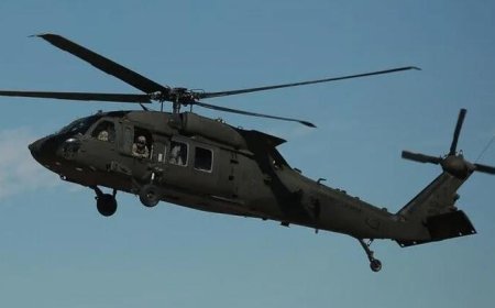 Washington'da hareketli dakikalar! Askeri helikopter acil iniş yaptı