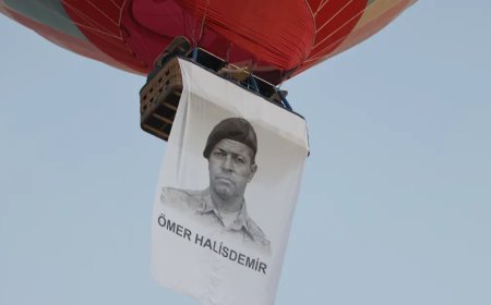 Sıcak hava balonları, 15 Temmuz için Türk bayrakları ile havalandı