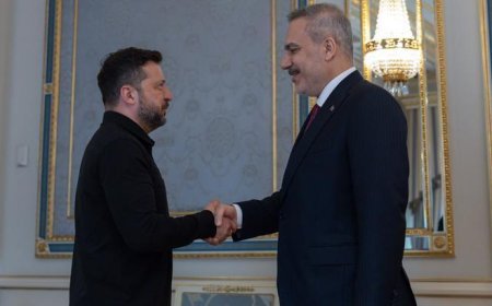 Dışişleri Bakanı Hakan Fidan, Ukrayna Devlet Başkanı Zelenskiy ile bir araya geldi