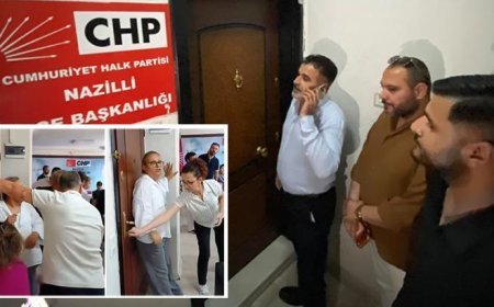 CHP Nazilli ilçe teşkilatında kriz! Eski yönetim kapıyı kilitledi, yeni başkan dışarıda kaldı