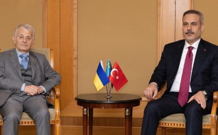 Dışişleri Bakanı Hakan Fidan, Kırım Tatarlarının Milli Lideri Kırımoğlu ile görüştü