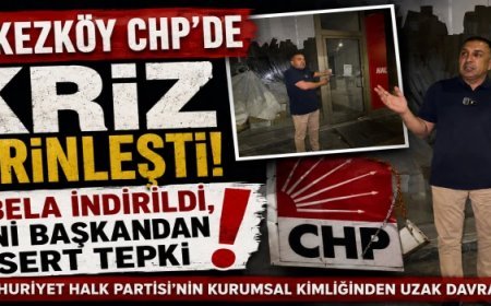 ÇERKEZKÖY CHP'DE KRİZ DERİNLEŞTİ! TABELA İNDİRİLDİ, YENİ BAŞKANDAN SERT TEPKİ