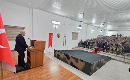 Bakan Güler'den KKTC 14. Zırhlı Tugay Komutanlığına ziyaret