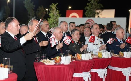 Bakan Güler, KKTC'deki resepsiyona katıldı