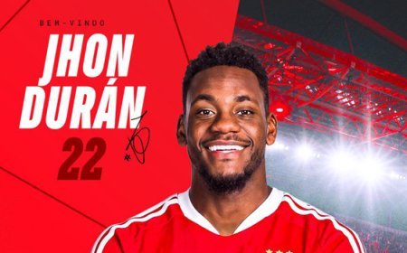 Jhon Duran resmen Benfica'da!