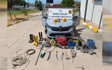 Bursa'da tam 35 metrelik tünelde kaçak kazı yaptılar! 5 şüpheli yakalandı