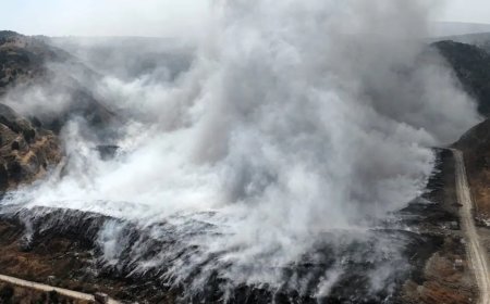 Çöplük günlerdir yanıyor. Duman kent merkezine ulaştı, mahalleler is kokuyor