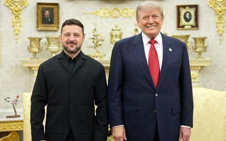 Trump, Ukrayna Devlet Başkanı Zelenskiy ile Beyaz Saray'da görüştü