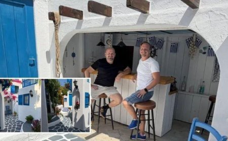 600 bin TL harcadı, bahçesine mini Yunanistan kurdu! Fotoğrafını çekip 'tatildeyim' diye kandırıyor