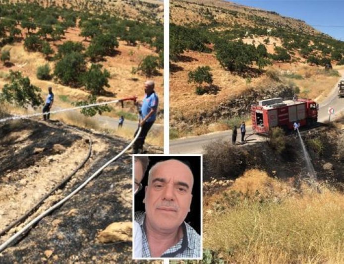 Gaziantep'te korkunç son! Fıstık tarlasındaki yangına müdahale ederken canından oldu