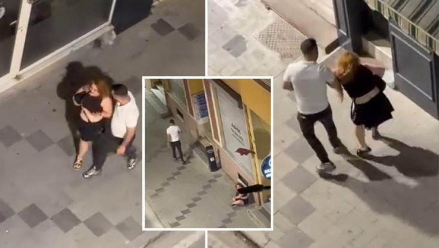 Kolundan tutup zorla götürmek istedi! Silivri'de eski eş kabusu kamerada: Beni öldürecek, yardım edin