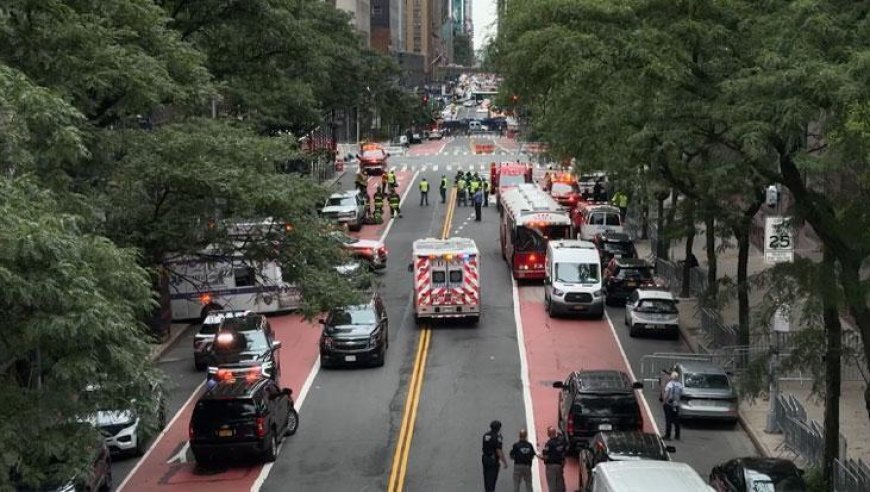 Kolonlar büküldü, alarm verildi! New York'ta 37 katlı bina tahliye edildi