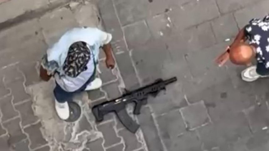 İzmir'de sokak ortasında maganda dehşeti! Kıskıvrak yakalandılar